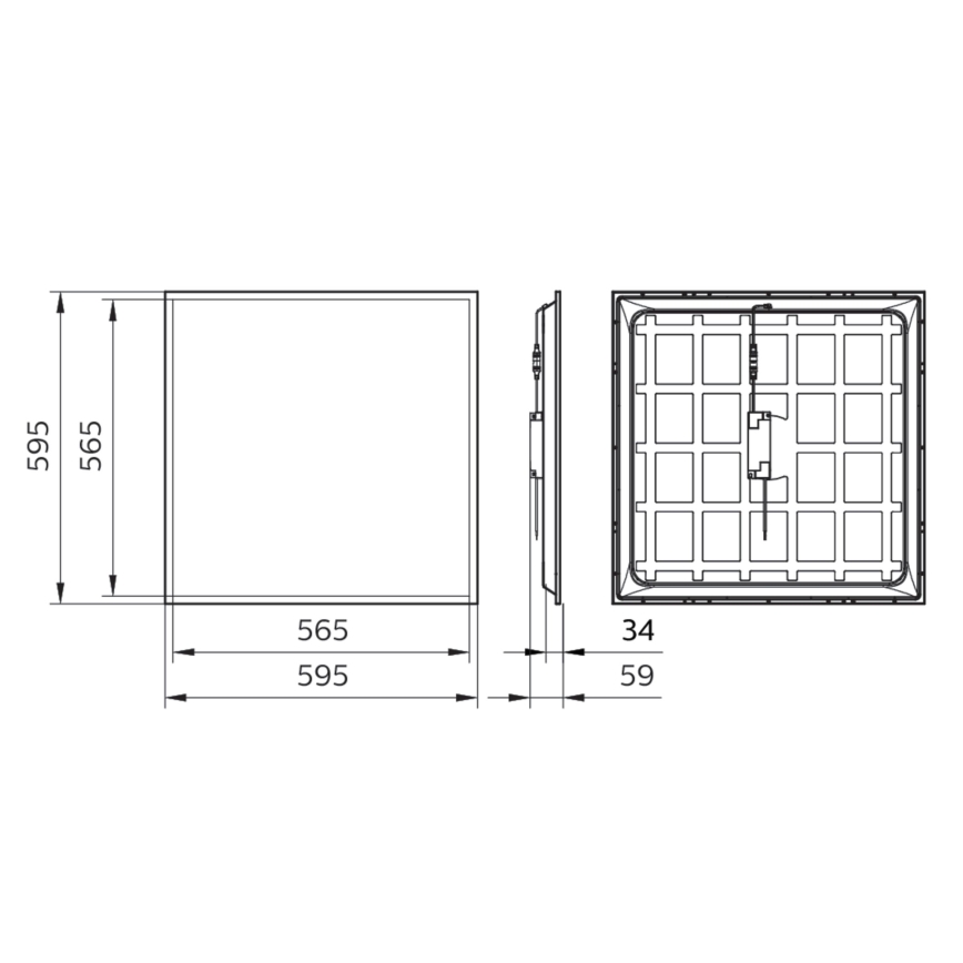 Philips - LED Podhledový panel LED/34W/230V 4000K UGR22 IP40