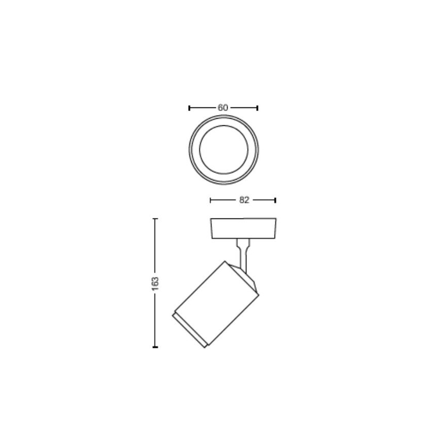 Philips - LED RGBW Stmívatelné bodové svítidlo Hue FUGATO 1xGU10/4,2W/230V 2000-6500K bílá