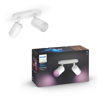 Philips - LED RGBW Stmívatelné bodové svítidlo Hue FUGATO 2xGU10/5,7W/230V