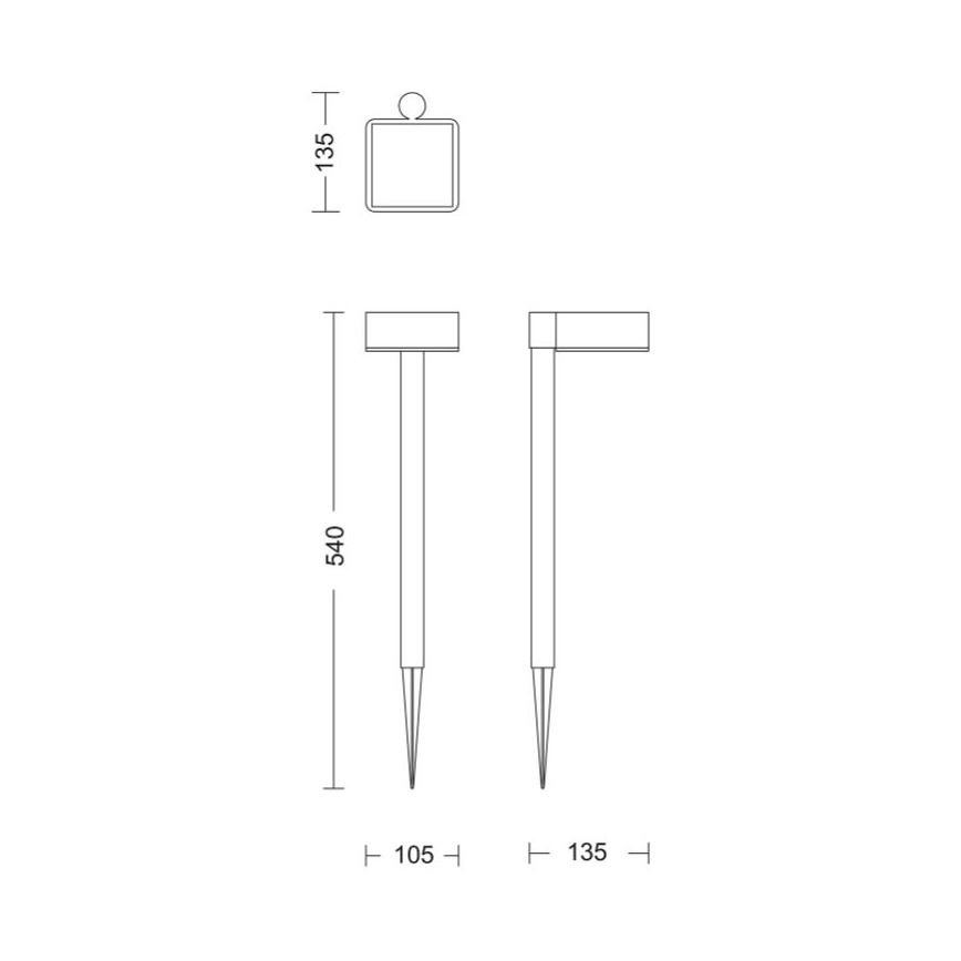 Philips - LED Solární lampa VYNCE LED/1,5W/3,7V IP44