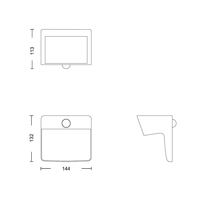 Philips - LED Solární nástěnné svítidlo se senzorem YARIXA LED/2,2W/3,7V IP44