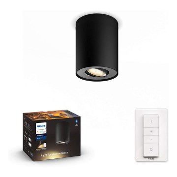 Philips - LED Stmívatelné bodové svítidlo Hue PILLAR 1xGU10/5W/230V + dálkové ovládání