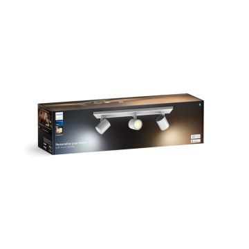 Philips - LED Stmívatelné bodové svítidlo Hue RUNNER 3xGU10/4,2W/230V 2200-6500K + dálkové ovládání bílá