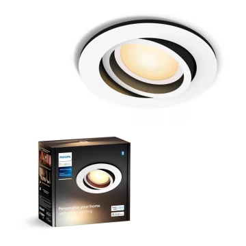 Philips - LED Stmívatelné podhledové svítidlo Hue MILLISKIN 1xGU10/4,2W/230V 2200-6500K bílá