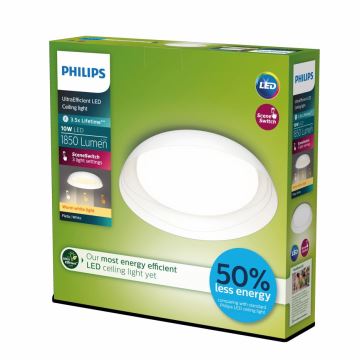 Philips - LED Stmívatelné stropní svítidlo FLETA LED/10W/230V 2700K bílá