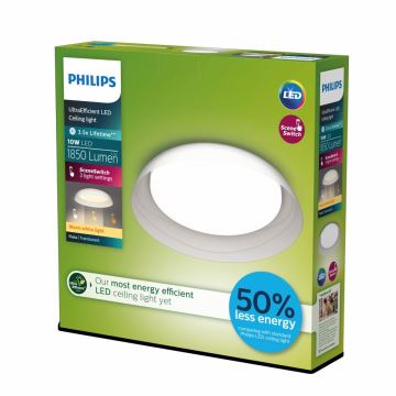 Philips - LED Stmívatelné stropní svítidlo FLETA LED/10W/230V 2700K čirá