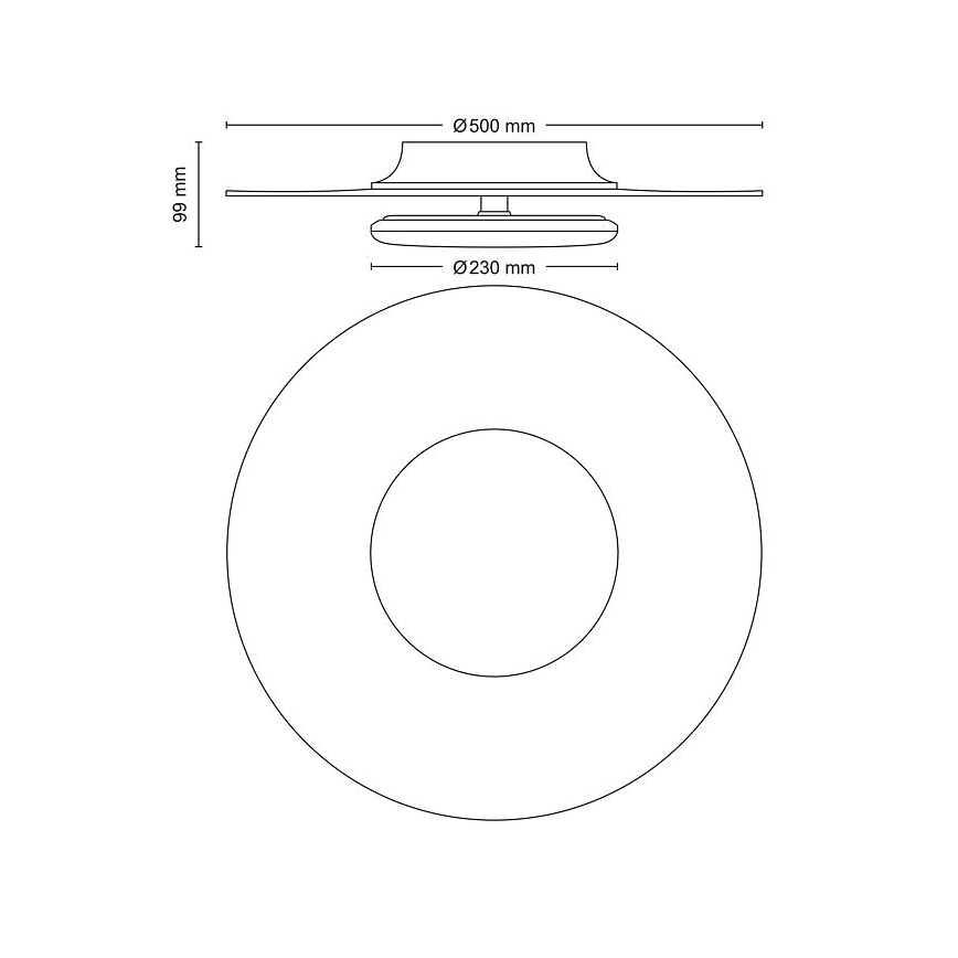 Philips- LED Stmívatelné stropní svítidlo SCENE SWITCH LED/40W/230V 4000K stříbrná