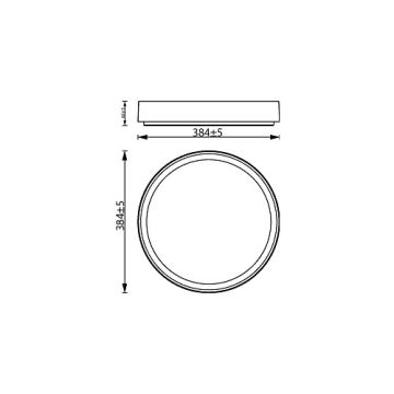 Philips - LED Stmívatelné stropní svítidlo HANNO LED/24W/230V 2700K černá