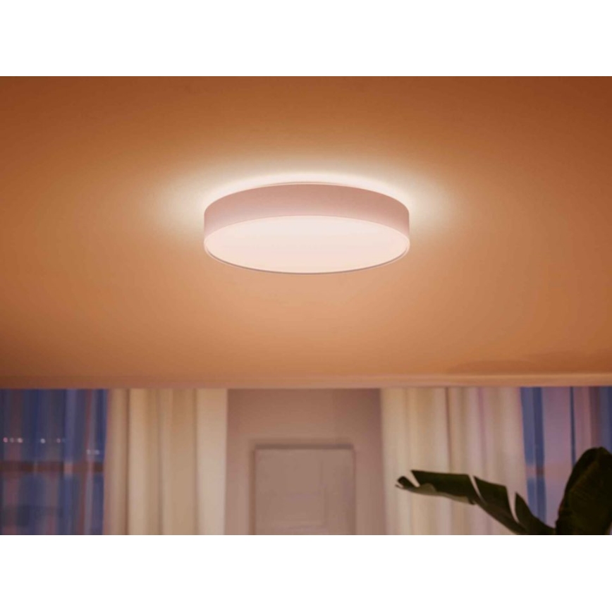 Philips - LED Stmívatelné stropní svítidlo Hue LED/33,5W/230V 2200-6500K pr. 425 mm bílá + dálkové ovládání