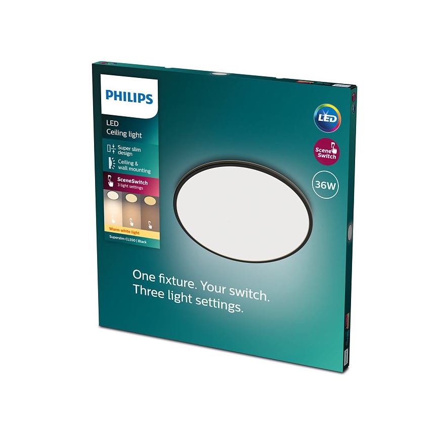 Philips - LED Stmívatelné stropní svítidlo SCENE SWITCH LED/36W/230V