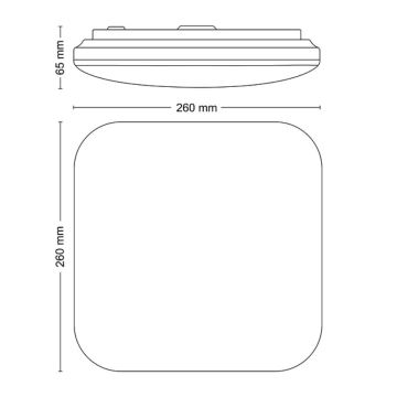 Philips - LED Stropní svítidlo LED/12W/230V 2700K