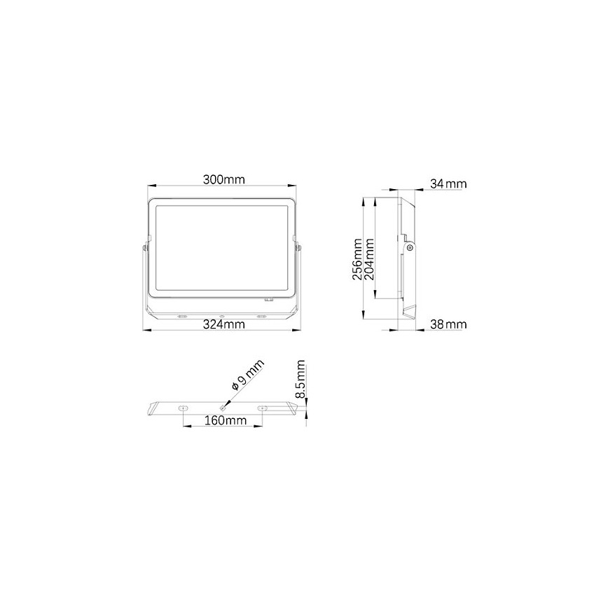 Philips - LED Venkovní reflektor PROJECTLINE LED/100W/230V IP65 3000K