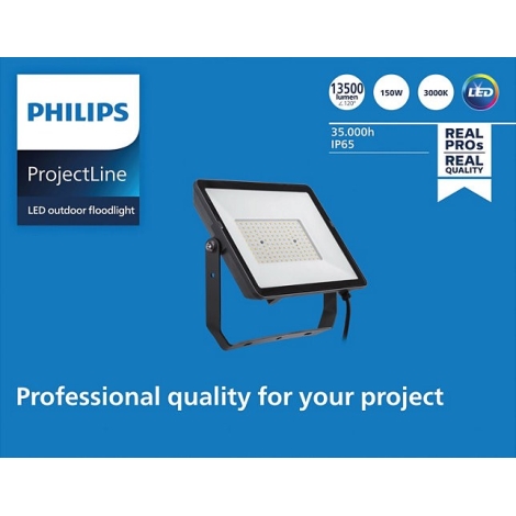 Philips - LED Venkovní reflektor PROJECTLINE LED/150W/230V IP65 3000K