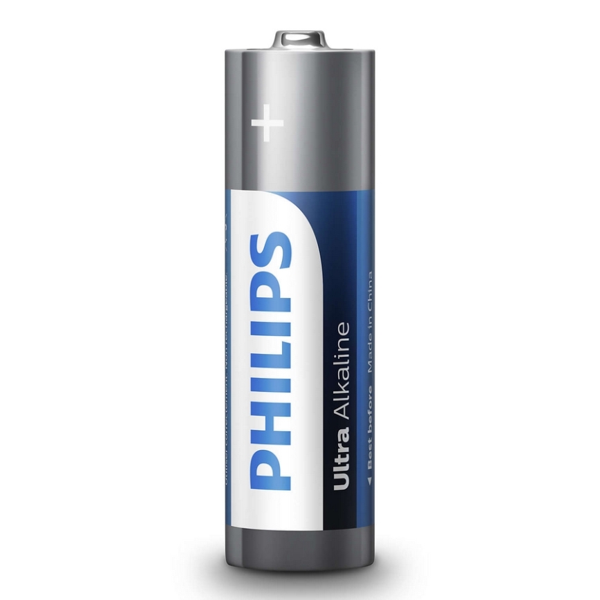 Philips LR6E4B/10 - 4 ks Alkalická baterie AA ULTRA ALKALINE 1,5V