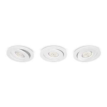 Philips - SADA 3x LED Stmívatelné podhledové svítidlo LED/4,5W/230V