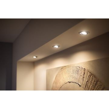 Philips - SADA 3x LED Stmívatelné podhledové svítidlo Hue MILLISKIN 1xGU10/4,2W/230 2200-6500K