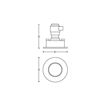 Philips - SADA 3x LED Stmívatelné koupelnové podhledové svítidlo Hue ADORE BATHROOM 1xGU10/4,2W/230V 2200-6500K IP44