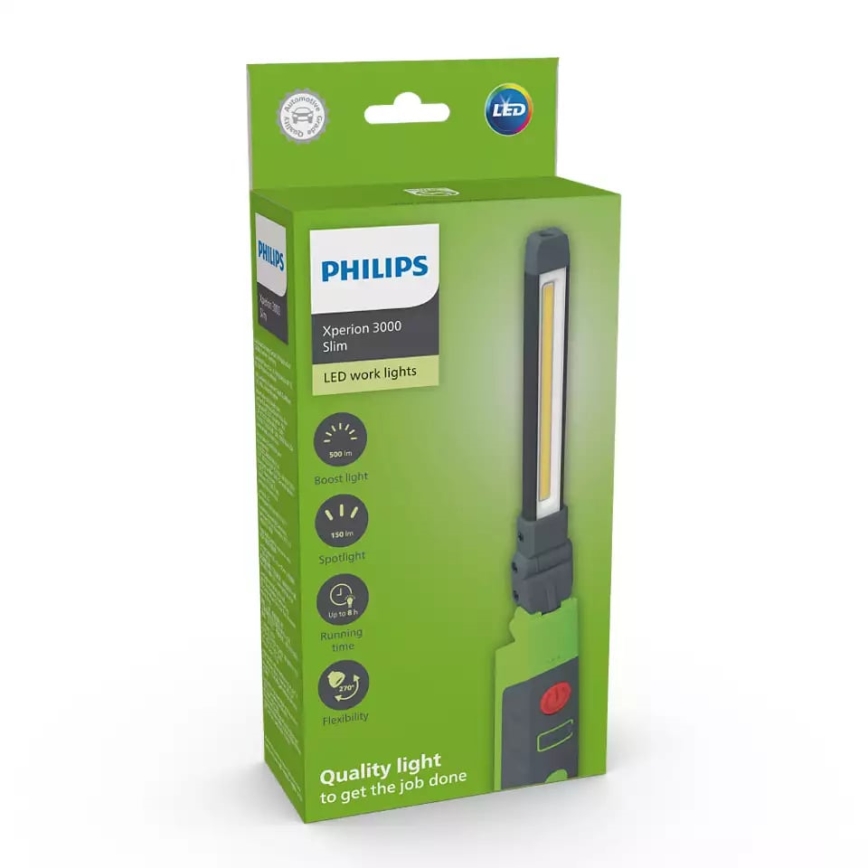 Philips X30SLIMX1 - LED Stmívatelná nabíjecí svítilna XPERION LED/5W/3,7V 500 lm 2500mAh