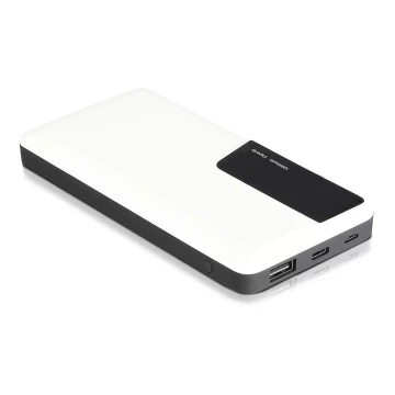 Power Bank s displejem 10000mAh/3,7V bílá