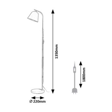 Rabalux - Stojací lampa 1xE27/25W/230V