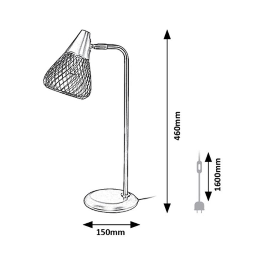 Rabalux - Stolní lampa 1xE14/25W/230V černá