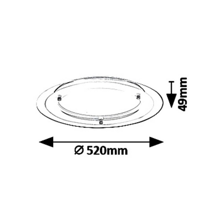 Rabalux 3488 - LED Stropní svítidlo LORNA LED/22W/230V