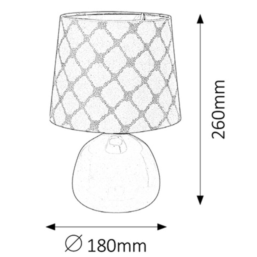 Rabalux - Stolní lampa E14/40W bílá