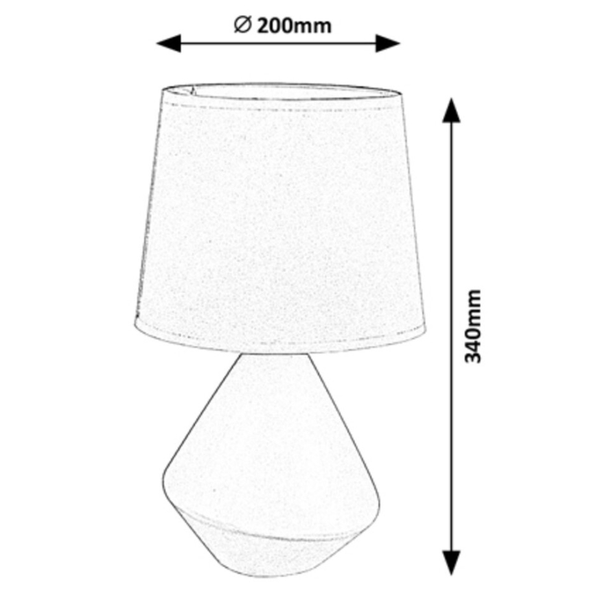 Rabalux - Stolní lampa 1xE14/40W/230V hnědá