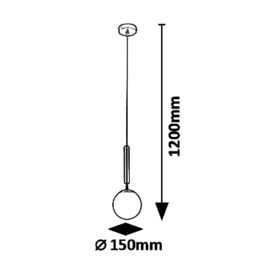 Rabalux - Lustr na lanku 1xE14/9W/230V