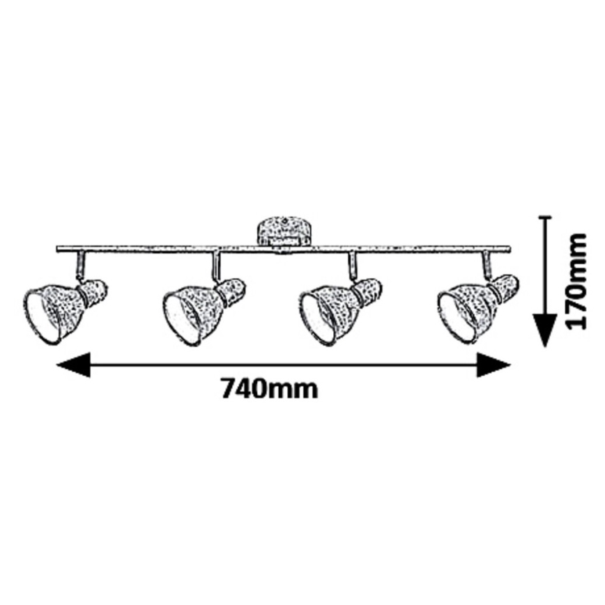 Rabalux 5389 - Bodové svítidlo THELMA 4xE14/40W/230V