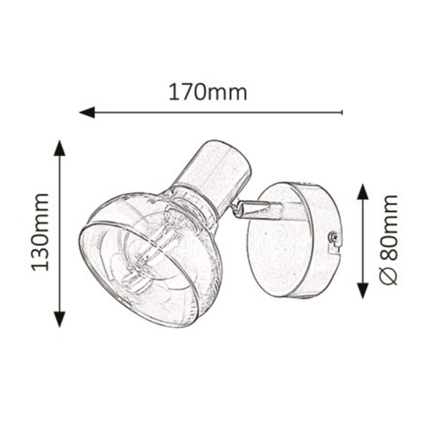 Rabalux - Nástěnné svítidlo 1xE14/40W/230V lesklý chrom