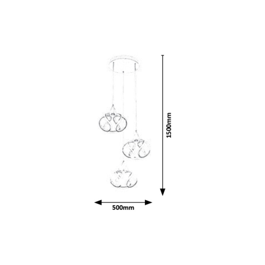 Rabalux - LED Lustr na lanku LED/50W/230V 3000K