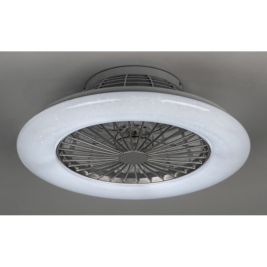 Rabalux 6859 - LED Stmívatelné stropní svítidlo s ventilátorem DALFON LED/30W/230V + DO 3000-6500K