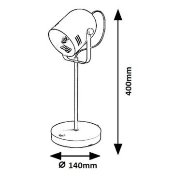 Rabalux 7015 - Stolní lampa MINUET 1xE14/15W/230V