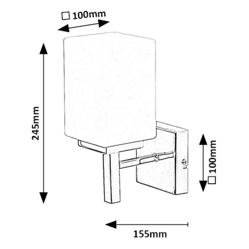 Rabalux - Koupelnové nástěnné svítidlo 1xE14/10W/230V IP44 chrom