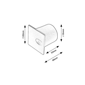 Rabalux - LED Venkovní schodišťové svítidlo LED/3W/230V IP54 3000K černá