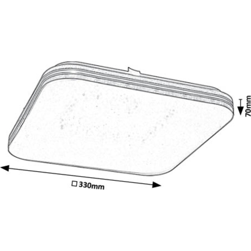 Rabalux - LED Stropní svítidlo LED/18W/230V 3000K 33x33 cm