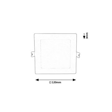 Rabalux - LED Podhledové svítidlo LED/6W/230V 3000K 12x12 cm bílá