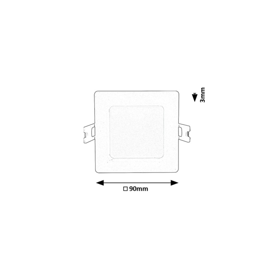 Rabalux - LED Podhledové svítidlo LED/3W/230V 9x9 cm bílá