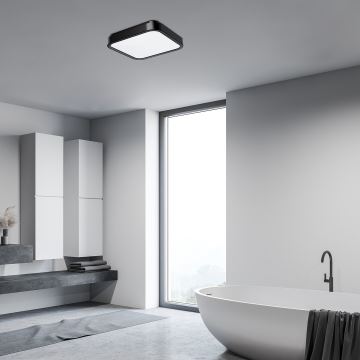 Rabalux - LED Koupelnové stropní svítidlo LED/48W/230V IP44 4000K 42x42 cm černá