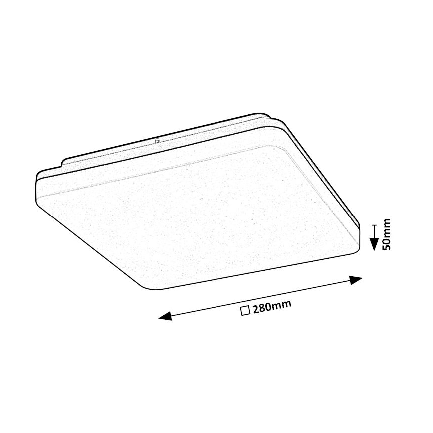 Rabalux - LED Koupelnové stropní svítidlo LED/24W/230V IP54