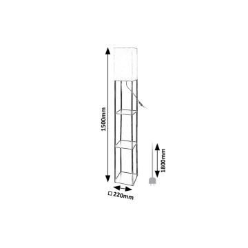 Rabalux - Stojací lampa s poličkami 1xE27/40W/230V