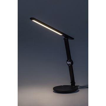 Rabalux - LED Stmívatelná dotyková stolní lampa s displejem LED/9W/230V 3000/4000/6500K