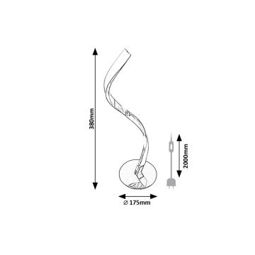 Rabalux - LED Stolní lampa LED/3W/230V 4000K chrom