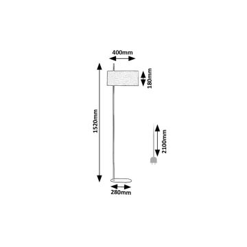 Rabalux - Stojací lampa 1xE27/40W/230V