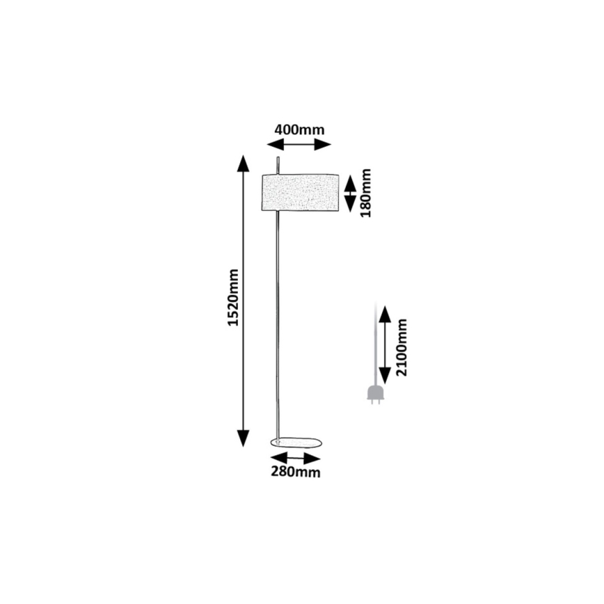 Rabalux - Stojací lampa 1xE27/40W/230V