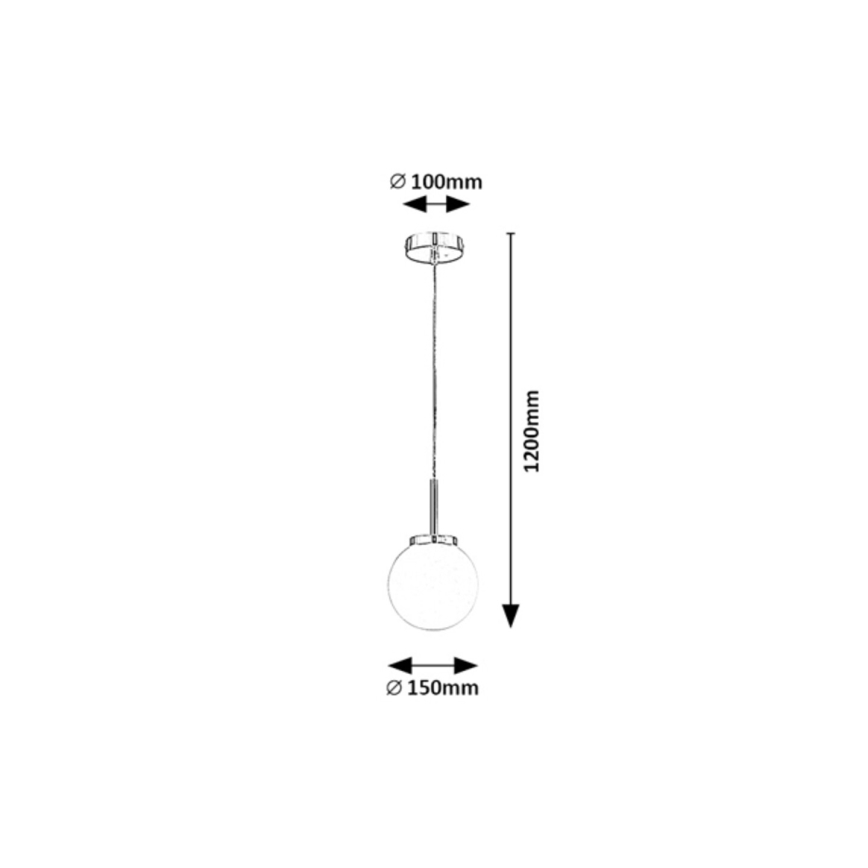 Rabalux - Koupelnový lustr na lanku 1xE14/40W/230V IP44 lesklý chrom
