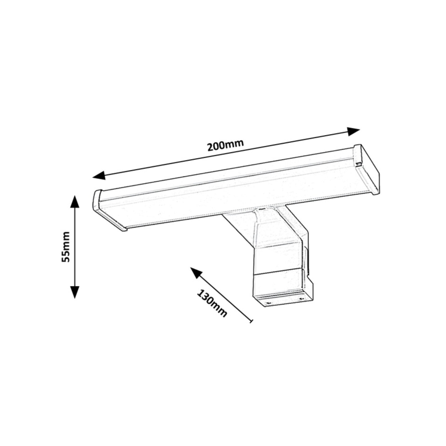 Rabalux - LED Koupelnové osvětlení zrcadla LED/4W/230V IP44