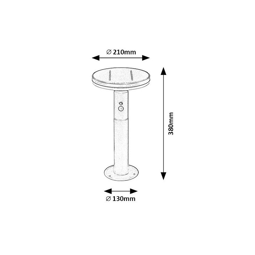 Rabalux - LED Solární svítidlo se senzorem LED/10W/3,7V IP44