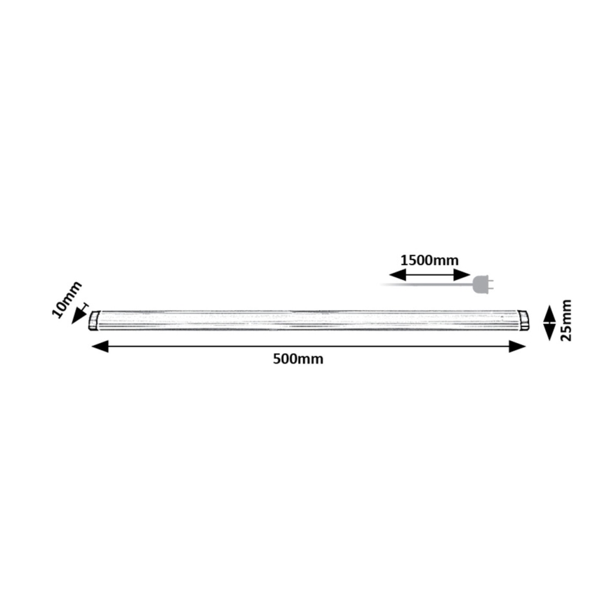 Rabalux - LED Stmívatelné podlinkové svítidlo LED/5W/230V 4000K 50 cm